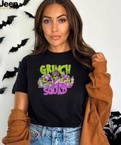 Grinch Squad Boujee Leopard Purple Merry Christmas Shirt