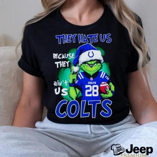 Grinch Stole Christmas they hate us Because they ain’t us Indianapolis Colts SHIRT