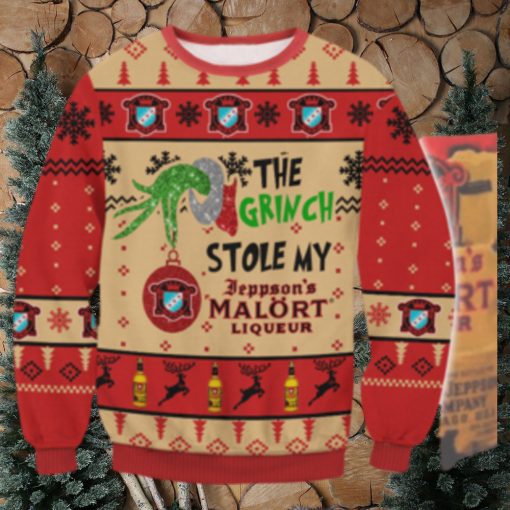 Grinch Stole Malort Ugly Sweater