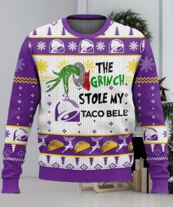 Grinch Stole Taco Bell Christmas Ugly Sweater Special Gift For Xmas