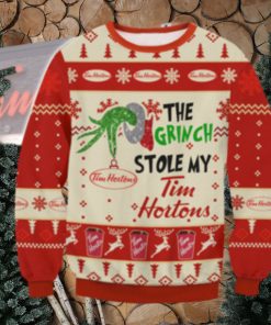 Grinch Stole Tim Hortons Ugly Sweater