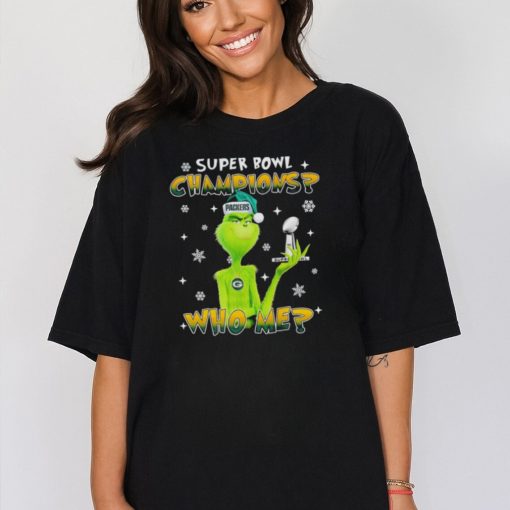 Grinch Super Bowl Champions Who Me Character Shirt