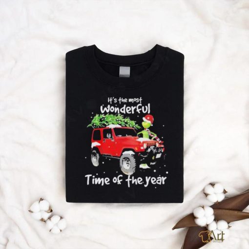 Grinch and truck it’s the most wonderful time of the year Christmas shirt