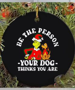 Grinch be the person your dog thinks you are Christmas ornament