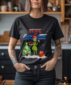 Grinch drink up Canada Postes Post Canada christmas shirt