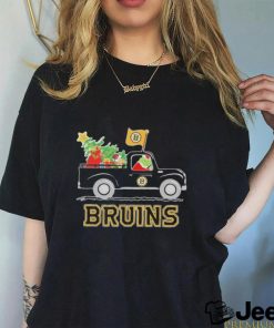 Grinch driving Boston Bruins truck Christmas shirt