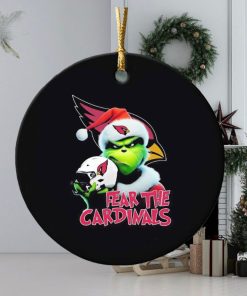 Grinch fear the Arizona Cardinals Christmas ornament