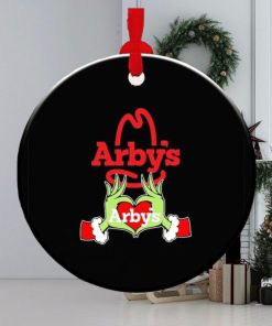 Grinch hand love Arby’s Christmas ornament