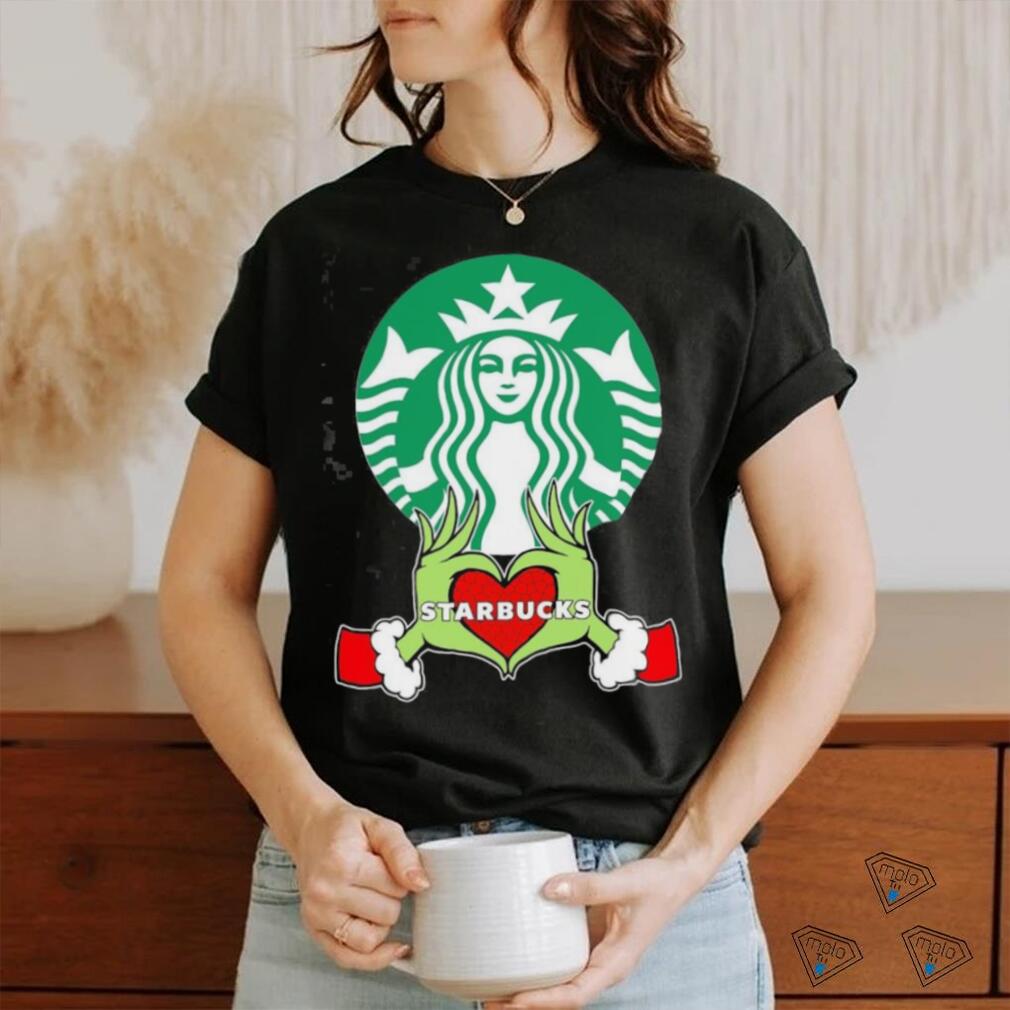 Grinch santa love Starbucks merry christmas shirt - teejeep