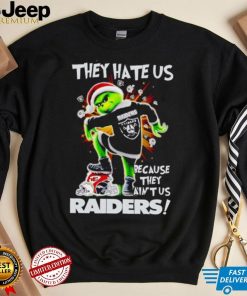 Grinch stomp Chiefs they hate us because they ain’t us Las Vegas Raiders shirt