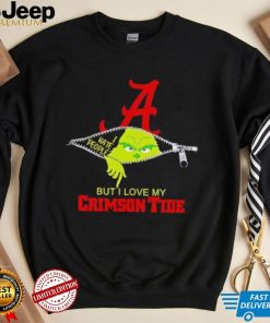 Grinch zipper I hate people but I love my Alabama Crimson Tide shirt