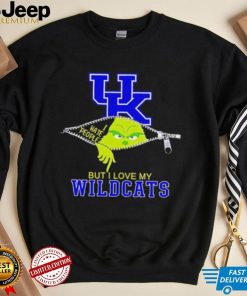 Grinch zipper I hate people but I love my Kentucky Wildcats shirt