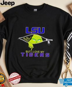 Grinch zipper I hate people but I love my LSU Tigers shirt