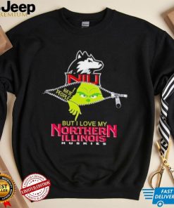 Grinch zipper I hate people but I love my Northern Illinois Huskies shirt