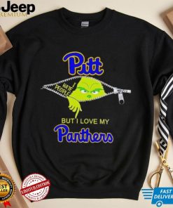 Grinch zipper I hate people but I love my Pittsburgh Panthers shirt