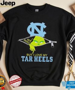 Grinch zipper I hate people but I love my Tar Heels shirt