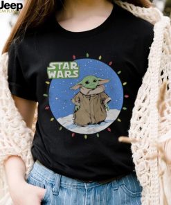 Grogu The Mandalorian Mad Engine Youth Snow Lights T Shirt