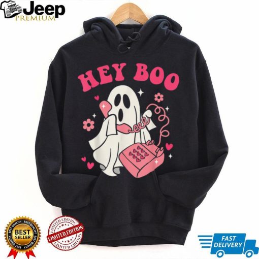 Groovy Hey Boo Cute Ghost Funny Halloween Mens Womens Kids T Shirt (1)