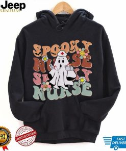 Groovy Retro Spooky Nurse Ghost Halloween Trick Or Treat T Shirt