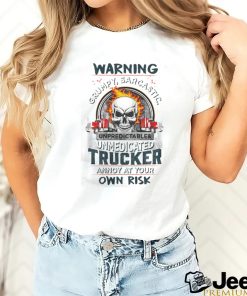 Grumpy trucker truck drivers t shirt