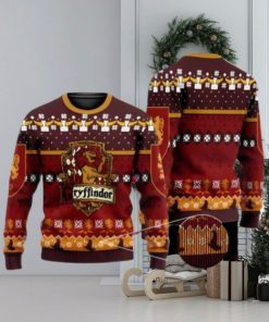 Gryffindor Crest Ugly Christmas Sweater 3D Printed Men And Women Holiday Gift Harry Potter Xmas Gift