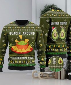 Guacin Around The Christmas Tree Ugly Sweater 3D From Someone Who Love Avocado