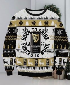 Guinness Born To Drink Christmas Ugly Sweater Gift For Men And Women