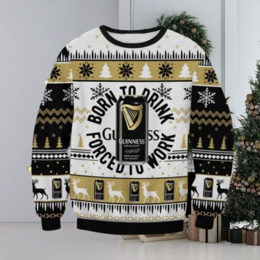 Guinness Born To Drink Christmas Ugly Sweater Gift For Men And Women