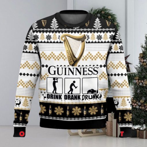 Guinness Drink Drank Drunk Ugly Christmas Sweater