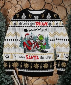 Guinness Get Drunk Christmas Ugly Sweater Gift For Men And Women