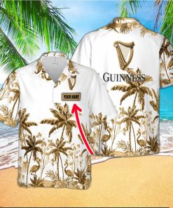 Guinness Luau Custom Name Hawaiian Shirt Love Beer Gift