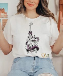 Guitar Evil Octopus art shirt