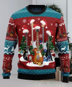 Guitar Jolly Knitwear Ugly Christmas Sweater Thankgiving Gift Men Women