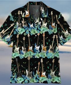 Guitar Lover 3D Bass Guitar Tropica Hawaiian Shirt