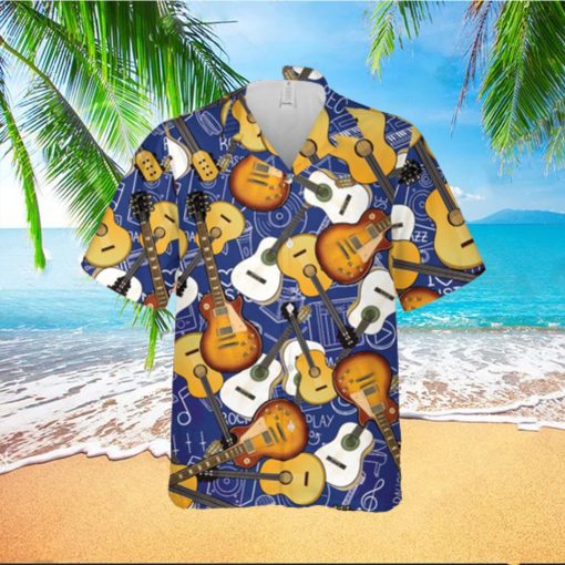 Guitar Music Pattern Hawaiian Shirt