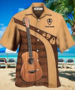 Guitar Old Guitarist And The Pick Personalized Hawaiian Shirt