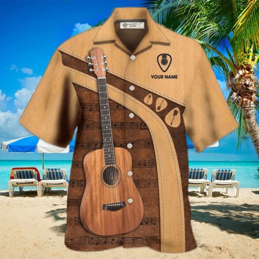 Guitar Old Guitarist And The Pick Personalized Hawaiian Shirt