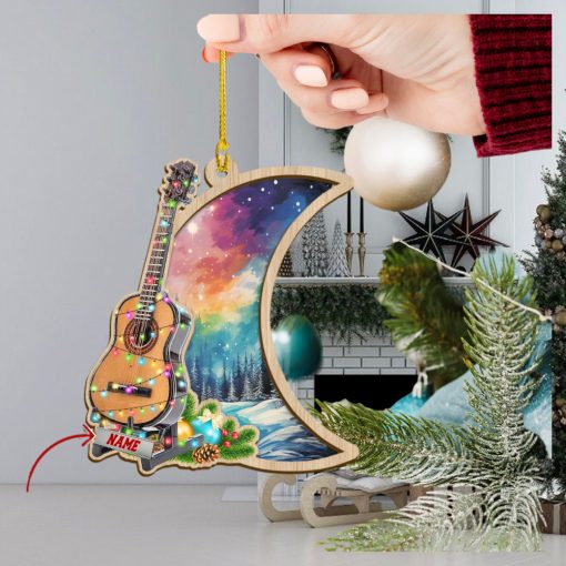 Guitar Personalized Suncatcher Ornament