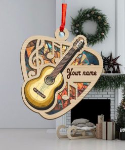 Guitar Pick Personalized Suncatcher Ornament