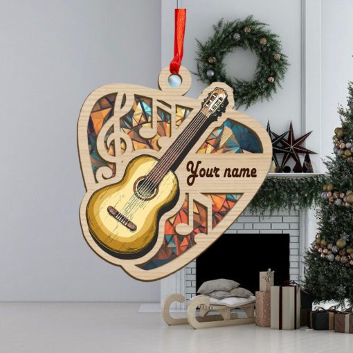 Guitar Pick Personalized Suncatcher Ornament