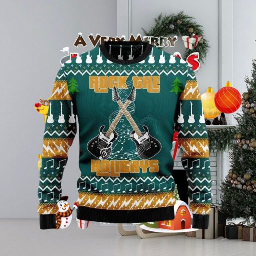 Guitar Rock The Holiday For Ugly Christmas Sweater Special Gift For Men Women