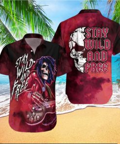 Guitar Stay Wild And Free Hawaiian Shirt Unisex Adult