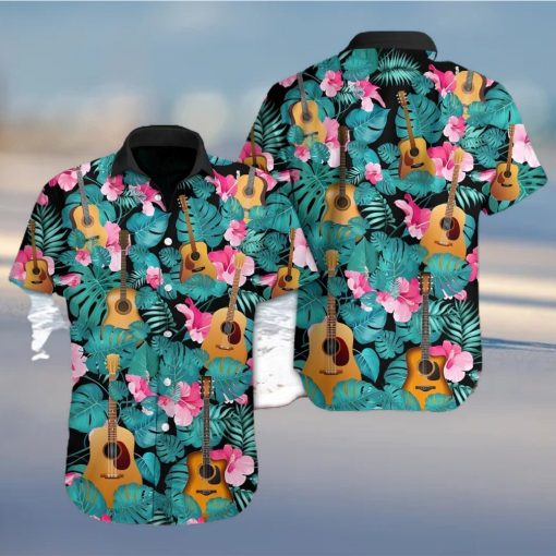 Guitar Tropical Hawaiian Shirt 1