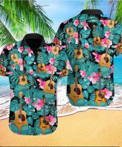 Guitar Tropical Hawaiian Shirt Unisex Adult