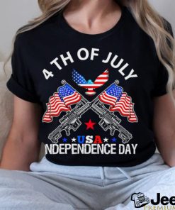 Gun 4th Of July USA Independence Day American Flag VIntage shirt