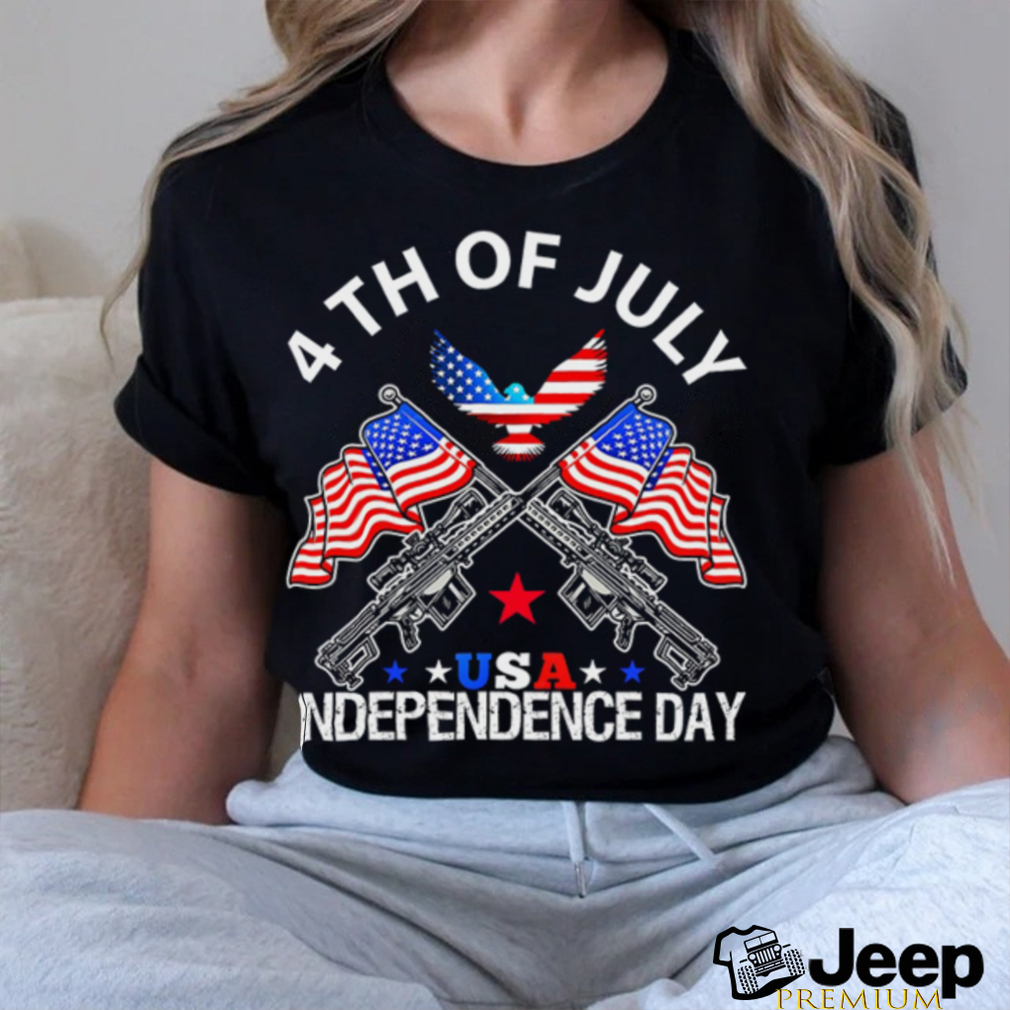 Gun 4th Of July USA Independence Day American Flag VIntage shirt