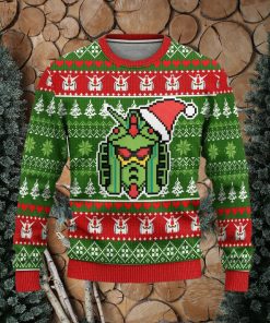 Gundam Anime Custom Xmas Women Mens Ugly Christmas 3D Knitted Sweater