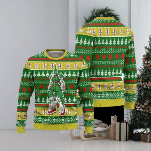 Gundam Pine Tree Ugly Christmas Sweater 3D Gift For Big Fans