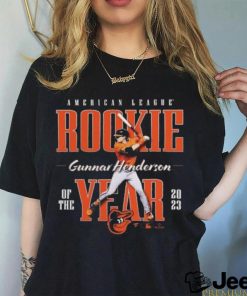 Gunnar Henderson Baltimore Orioles 2023 American League Rookie Of The years Shirt