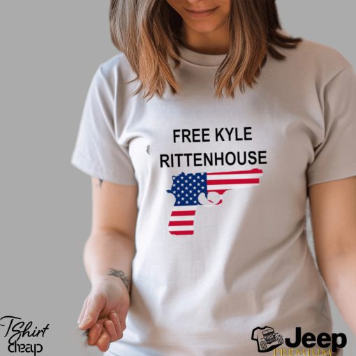 Guns Free Kyle Rittenhouse American flag shirt